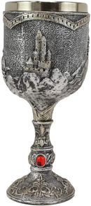 Medieval Royal Charging Horse Knight Chivalry Wine Drink Goblet Chalice 5oz