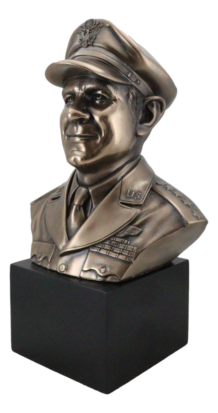 Ebros American Aviation Pioneer Jimmy Doolittle Military Airman Pilot Bust 9"H