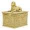 Ebros Egyptian Guardian Sphinx Decorative Rectangular Box in Sandstone Finish 4.25" Long Classical Egypt Monument Androsphinx with Hieroglyphic Deities Jewelry Trinket Box Sculpture