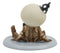 Ebros Eternal Friday 13th Birthday Celebration of Lucky The Skeleton Statue 3.5" Long The Unfortunate Luck of The Lightning Rocker Collectible Figurine