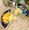 Set Of 4 Rabbits By Ocean Moon Waves Oriental Fan Shaped Appetizer Sushi Plates