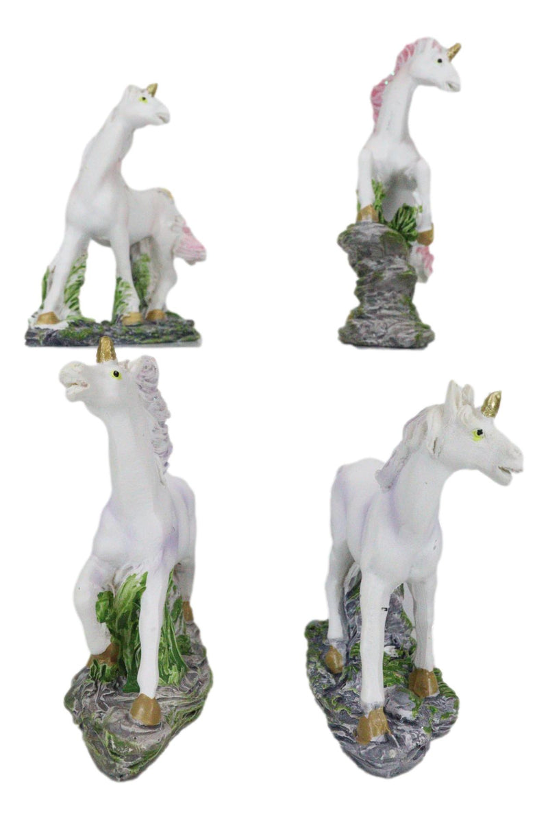 Beautiful Rare Mythical Legendary Unicorn Miniature Figurine Collectible Set
