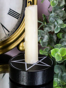 Set Of 4 Occult Wicca Witchcraft Pentagram Star Circle Spell Candle Holders