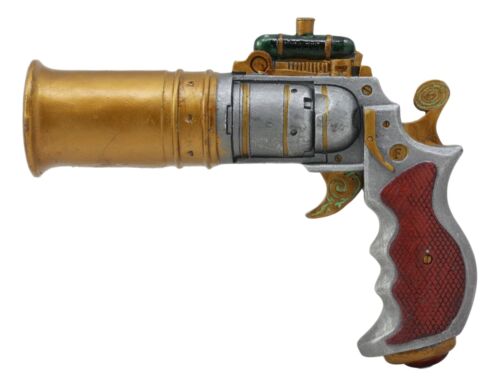 Ebros Vintage Design Decorative Steampunk Gun Pistol Prototype Figurine 8" L
