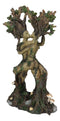 Dance Of Spring Greenman And Tree Woman Couple Gaia Dryad Ent Kissing Figurine