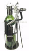 Professional Photographer With Camera On Tripod Stand Steel Metal Wine Holder