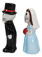 Dias De Los Muertos Wedding Sermon Sugar Skulls Ceramic Salt Pepper Shakers