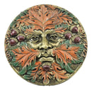 Ebros The Horned God Autumn Fall Season Round Greenman Wall Decor Plaque 5.25" Diameter Wiccan Face of Pan Deity Decorative Sculpture …