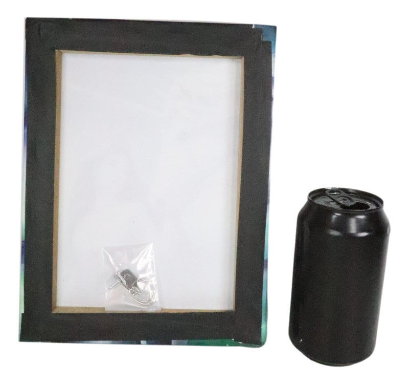 Ebros Anne Stokes North Star Witch Unicorn Wooden Framed Picture Canvas Wall Decor