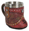 Rustic Western Cowgirl Boot W/ Lone Star Floral Faux Tooled Leather Coffee Mug