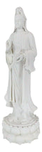Large 29"H Feng Shui Goddess Guanyin Kuan Yin With Jar Standing on Lotus Statue