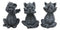 Whimsical Dragon Hatchlings See Hear Speak No Evil Baby Dragons Statue Set Of 3