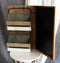 Rustic 23"H Wooden Chalkboard With 2 Metal Mail Pocket Organizer Wall Rack