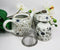 Japanese Cherry Blossom Rain 14oz Ceramic Tea Pot and Cups Set Serves 2 People