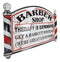 Barber Shop Therapy Is Expensive Get A Haircut Metal Novelty Wall Decor Sign 23"