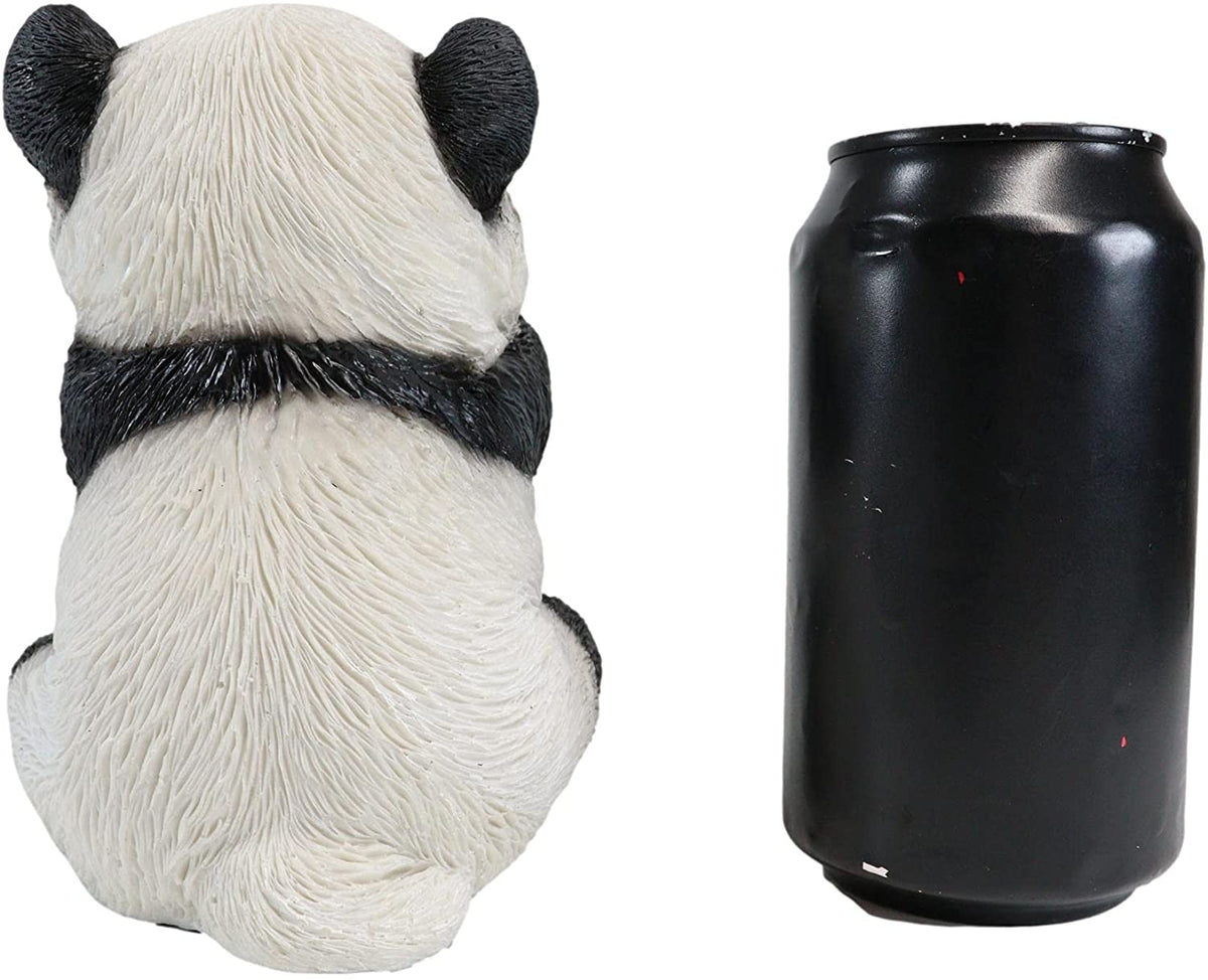 Ebros Wise See Hear Speak No Evil Giant China Pandas Set of 3 Figurines 5.75"H