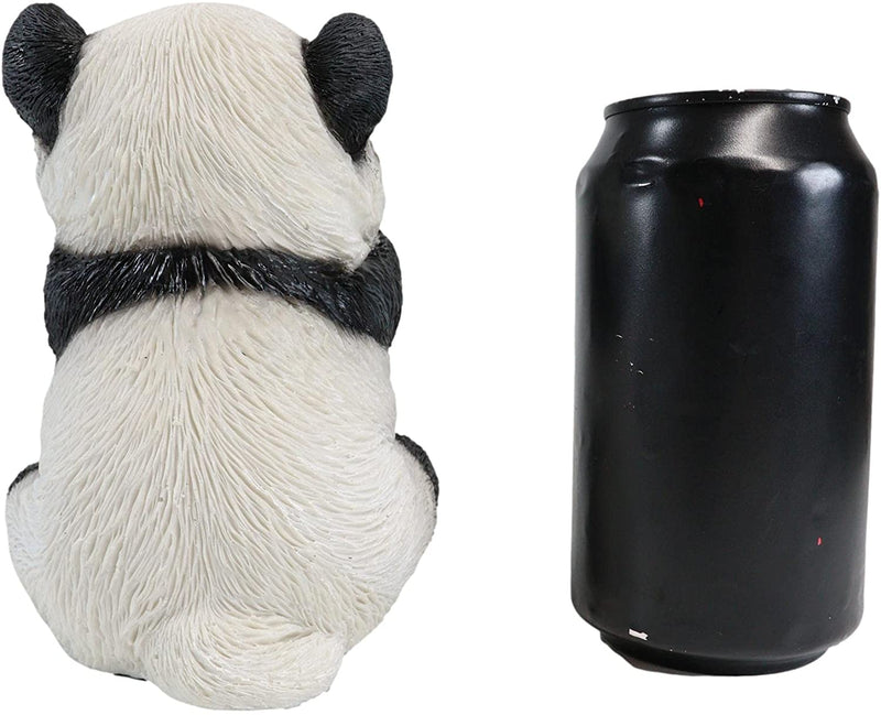 Ebros Wise See Hear Speak No Evil Giant China Pandas Set of 3 Figurines 5.75"H