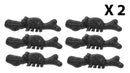 Cast Iron Rustic Western Black Bear Drawer Cabinet Door Pulls Hardware 12 Pack