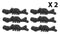 Cast Iron Rustic Western Black Bear Drawer Cabinet Door Pulls Hardware 12 Pack