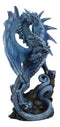 Ruth Thompson Blue Sea Blade Dragon Statue With Letter Opener Dagger Sword Decor