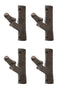 Ebros Cast Iron Rustic Western Country Tree Branch Twig Wall Hanger Hook Decor Accent Hangers for Coats Hats Leashes Backpacks Keys Decorative Organizer On Mudroom Main Entrance Walls (4)