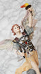 Ebros Byzantine Archangel Saint Uriel Statue with Brass Name Plate Wooden Base