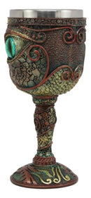 Wizard's Alchemy Eye Of The Dragon Wine Goblet Chalice 7oz Sauron Decor Figurine