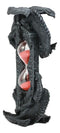 Invertible "Chronos" Gothic Twin Dragons Sand Timer Figurine Dragon Hourglass 8"