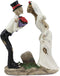 Ebros Love Never Die Romantic Skeleton Bridal Couple Wedding First Kiss Figurine