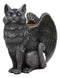 Ebros Gothic Angel Winged Cat Gargoyle Candle Holder Statue