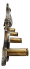 Western Cowboy Dual Revolver Guns With Western Star 4-Peg Coat Wall Hooks Decor