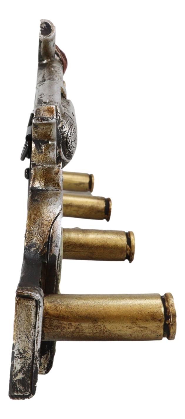 Western Cowboy Dual Revolver Guns With Western Star 4-Peg Coat Wall Hooks Decor