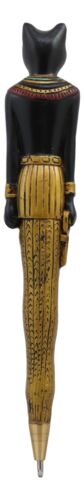Egyptian Ubasti Temple of Bast Bastet Cat Ballpoint Pen Set of 2 Gods Of Egypt