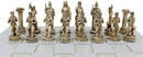 Ebros Olympus At War Greek Olympian Deities Resin Chess Pieces With Glass Board Set