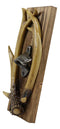 Ebros Rustic Western Faux Entwined Hunter's Stag Deer Antlers Trophy Mounted On Wood Plank Soda Beer Bottle Cap Cast Metal Opener 10.75" High