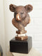 Ebros Exotic Australian Koala Bear Head Bust Statue In Bronze Electroplated Finish