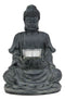 Ebros Meditating Buddha Shakyamuni On Lotus Seat Tea Light Votive Candle Holder Statue