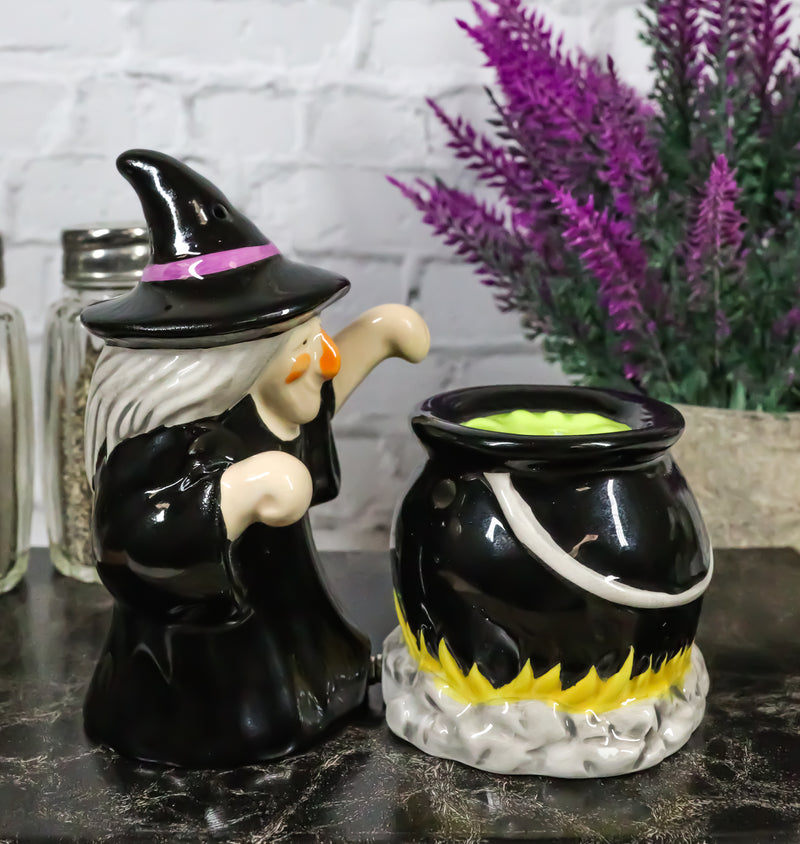 Good Witch Bad Witch Salt and Pepper Shakers Set