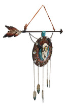 Southwestern Boho Chic Bull Cow Skull Arrow Dreamcatcher Wall Decor