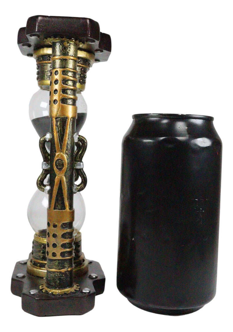 Statua Clessidra Steampunk PTC 15,6 Cm - Orologio A Sabbia In Resina, Figura Dipinta A Mano, Oggetto Da Collezione E Arredamento Originale