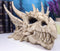 Ebros Elder Jurassic Dragon Head Skull Realistic Fossil Statue 9" Long Figurine