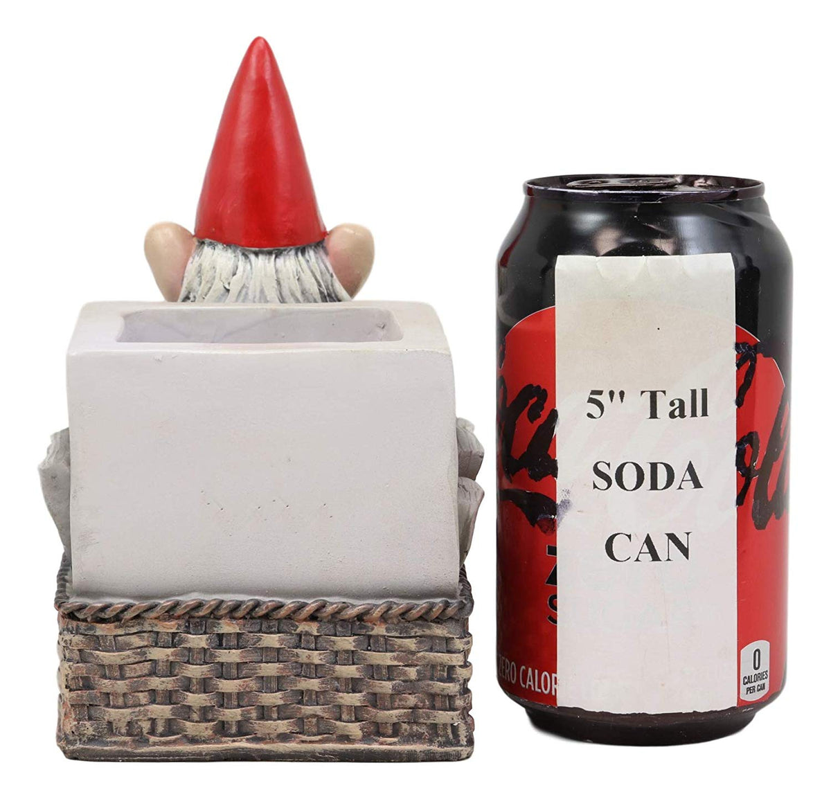 Constipated Mr Gnome With Pants Down By Toilet Bowl Stationery Holder Figurine