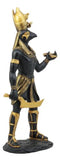Ancient Egyptian Theme Falcon Horus Ra Holding Ankh Statue God Of War Sky Decor