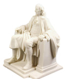 National Monument Founding Father Benjamin Franklin On Classical Chair Statue