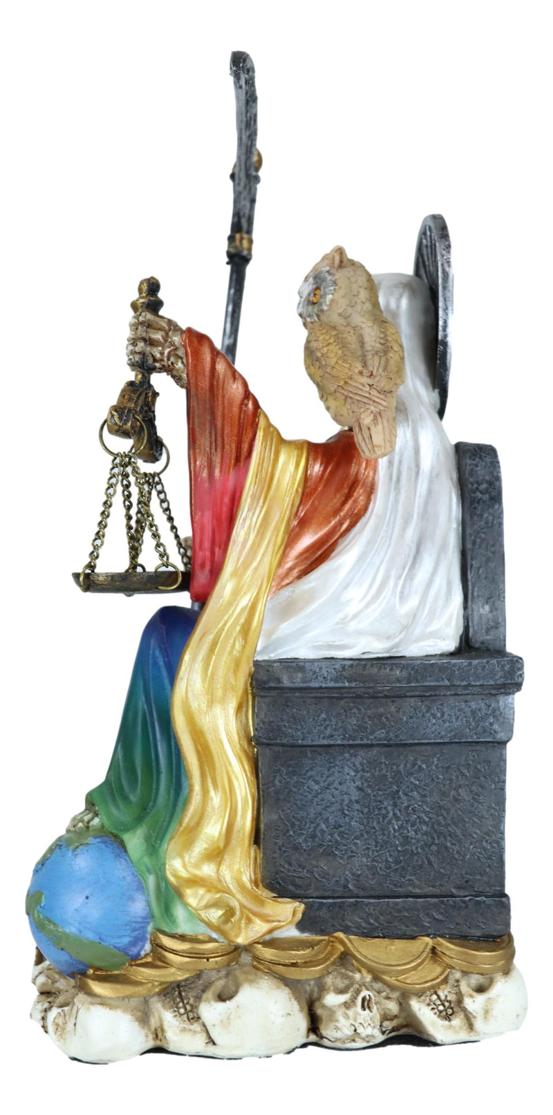 Ebros Rainbow Robe All Powerful Holy Death Santa Muerte Day of The Dead Figurine