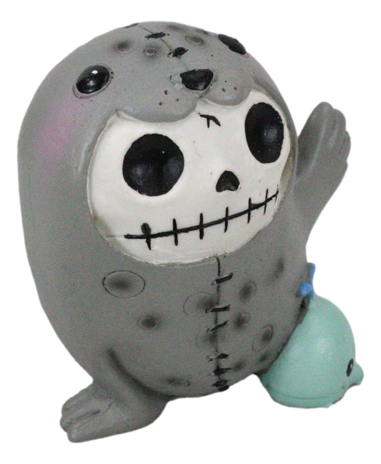 Furry Bones Sea World Marine Elephant Seal Skeleton With Mini Whale Figurine