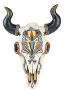 Rustic Western Southwest Vector Arrows Tiki Art Bison Bull Cow Skull Wall Decor