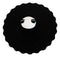 Set Of 4 Black Giant Panda Reusable Silicone Coffee Tea Cup Cover Lids Air Tight