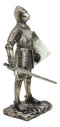 Ebros Holy Roman Empire Crusader Knight with Sword and Shield 7" Tall Figurine