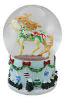 Trail Of Painted Ponies Western Vintage Christmas Horse Glitter Water Globe